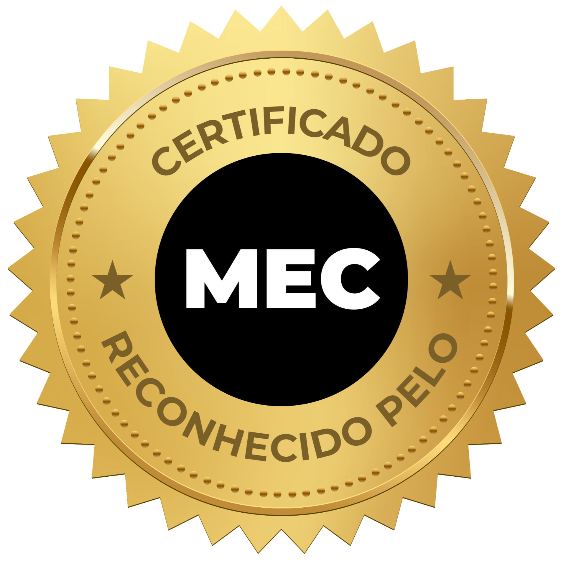 Certificado reconhecido pelo MEC